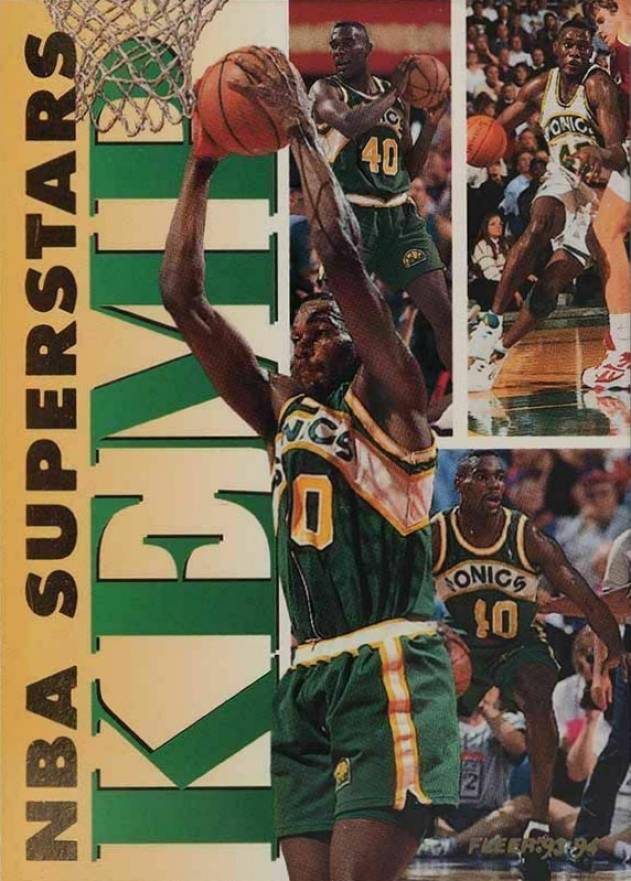 1993 Fleer NBA Superstars Shawn Kemp #8 Basketball Card