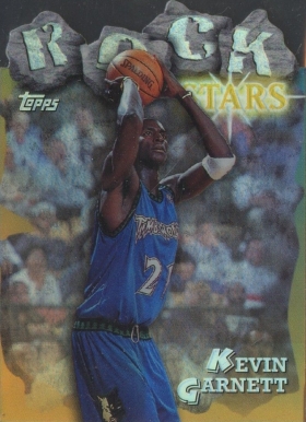 1997 Topps Rock Stars Kevin Garnett #RS12 Basketball Card