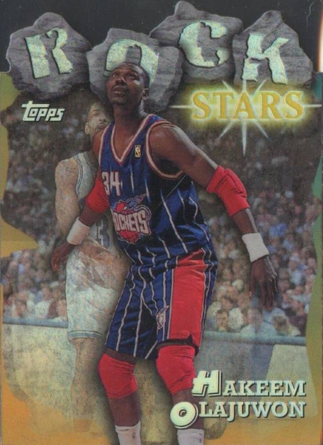1997 Topps Rock Stars Hakeem Olajuwon #RS14 Basketball Card