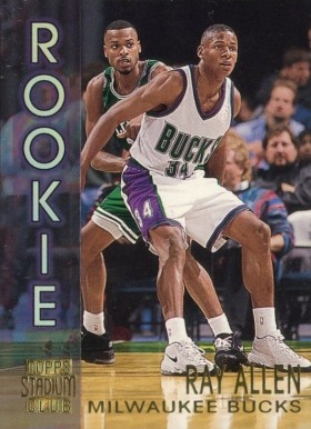 1996 Stadium Club Rookies 2 Ray Allen #R19 Basketball Card