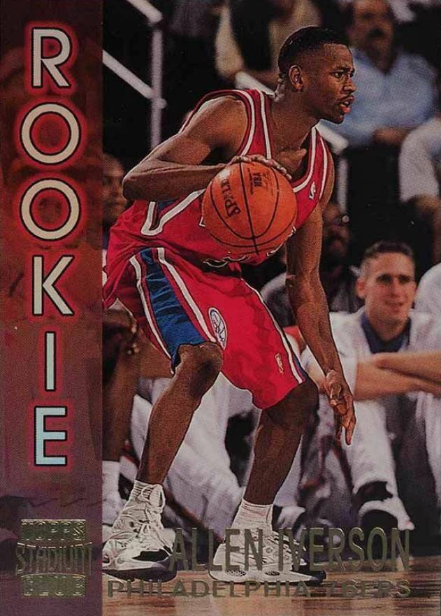 1996 Stadium Club Rookies 2 Allen Iverson #R16 Basketball Card