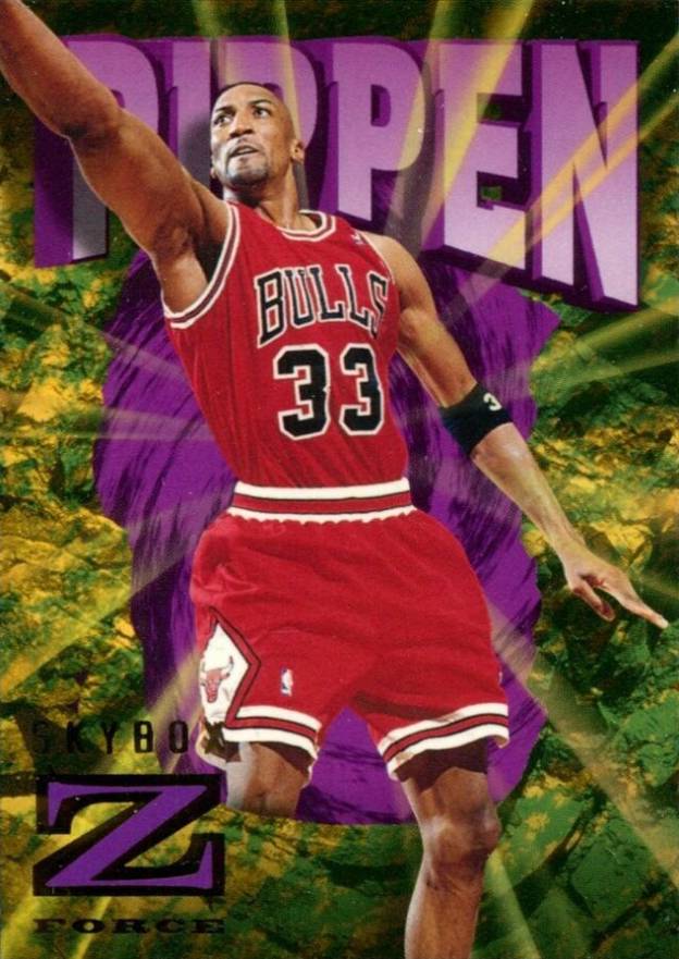 1996 Skybox Z-Force  Scottie Pippen #13 Basketball Card