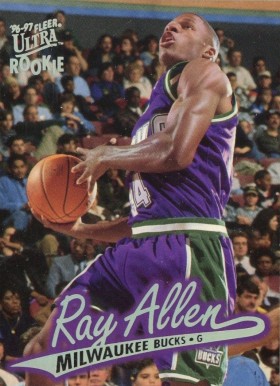 1996 Ultra Ray Allen #60 Basketball Card