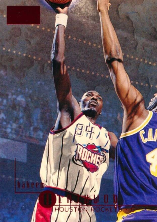 1996 Skybox Premium Hakeem Olajuwon #45 Basketball Card