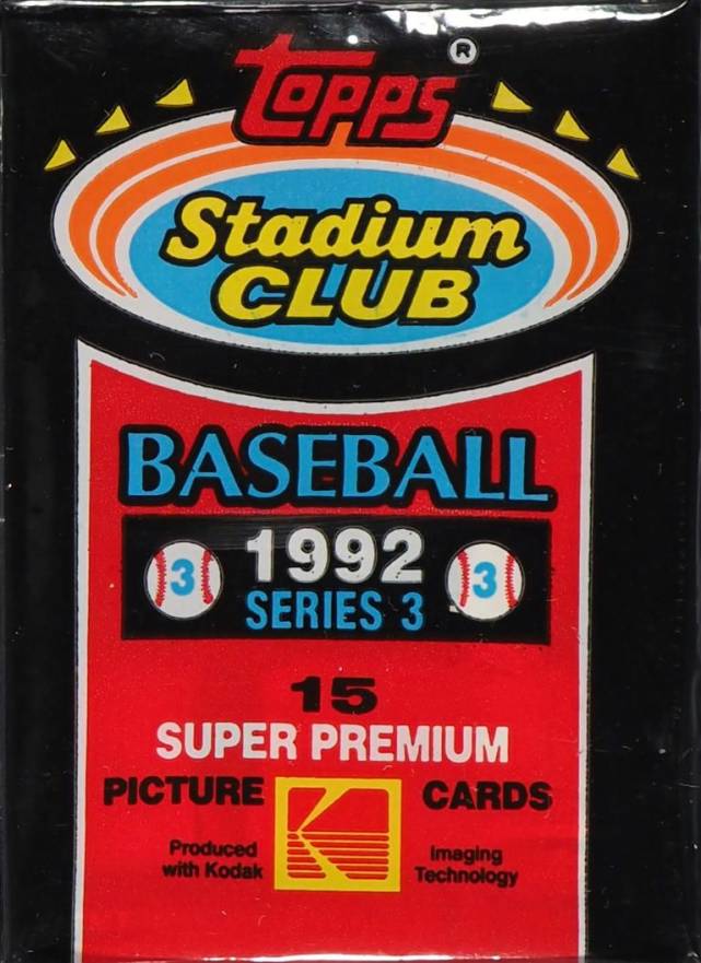 1992 Stadium Club Cello Pack #CP Baseball Card