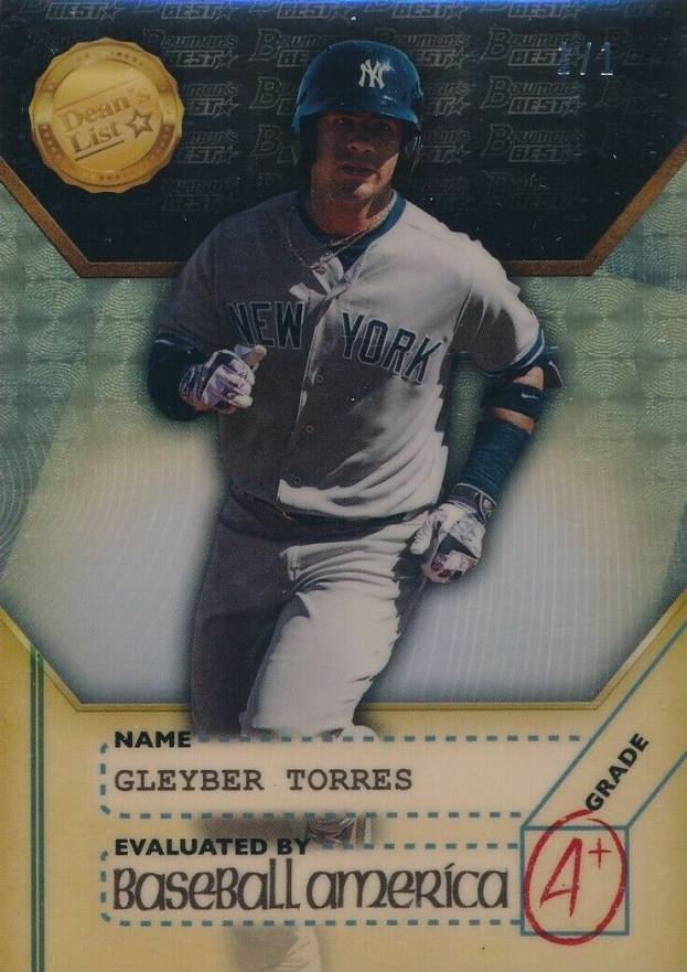 2017 Bowman's Best Baseball America's 2017 Dean's List Gleyber Torres #GT Baseball Card
