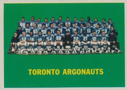 1964 Topps CFL Toronto Argonauts #77 Football Card