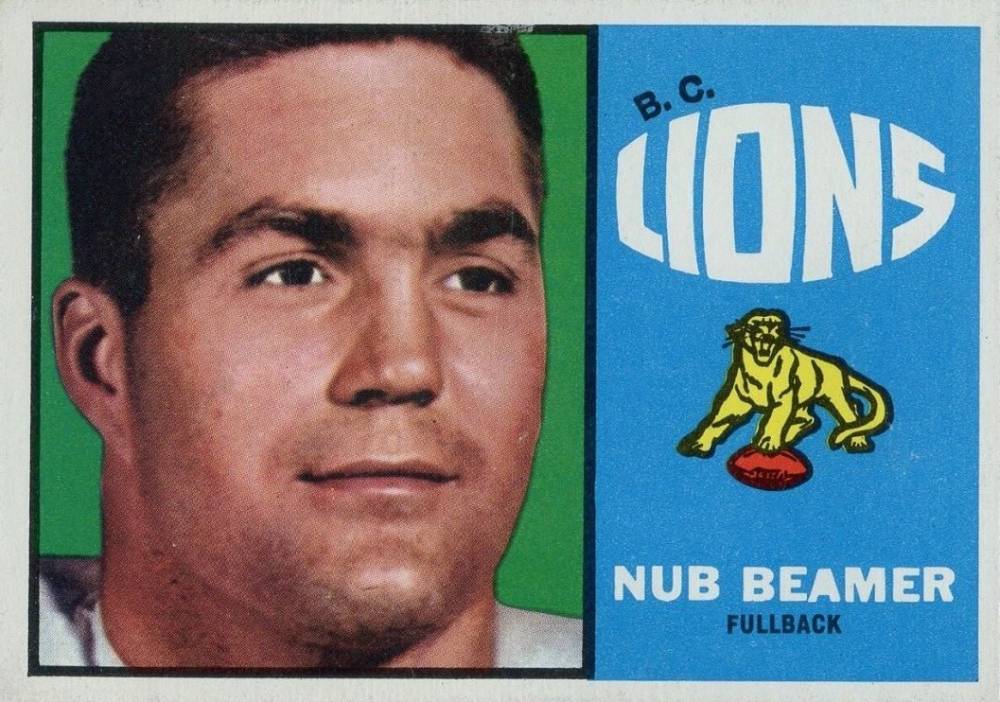 1964 Topps CFL Nub Beamer #4 Football Card
