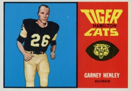 1964 Topps CFL Garney Henley #34 Football Card