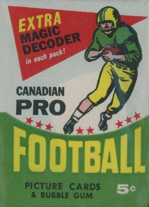 1964 Topps CFL Wax Pack #WP Football Card
