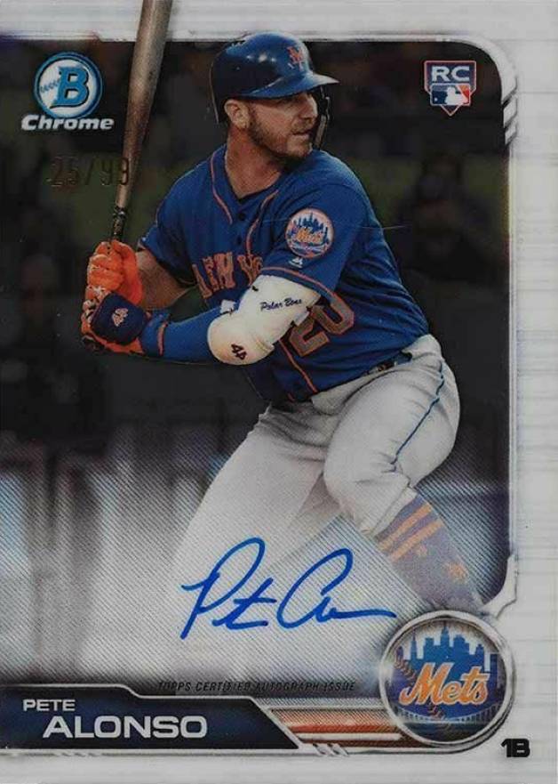 2019 Bowman Lucky Autograph Redemption Pete Alonso #LR-PA Baseball Card