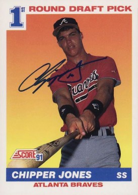 1991 Score Chipper Jones #671 Baseball Card