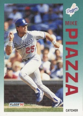 1992 Fleer Update Mike Piazza #U-92 Baseball Card