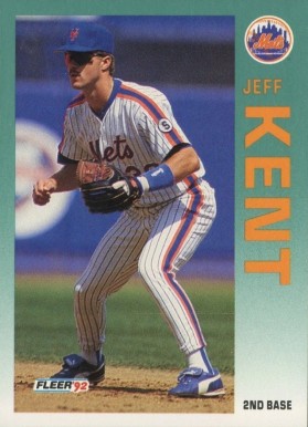 1992 Fleer Update Jeff Kent #U104 Baseball Card
