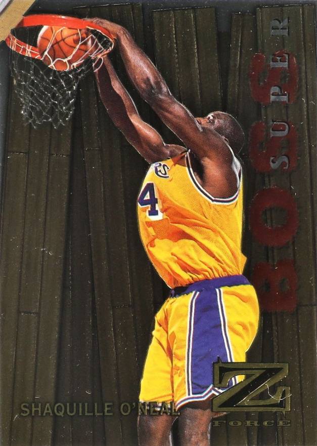 1997 Skybox Z-Force Boss Shaquille O'Neal #14 Basketball Card