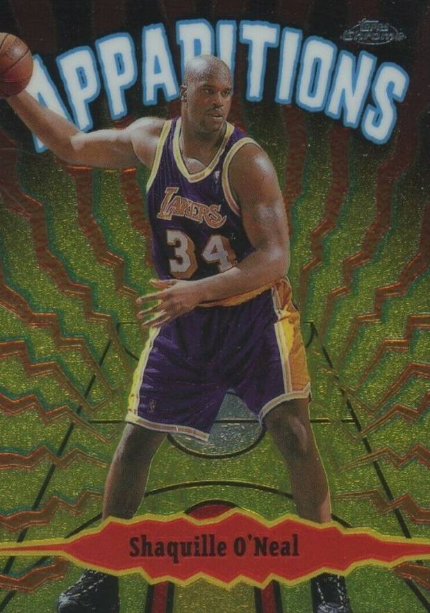 1998 Topps Chrome Apparitions Shaquille O'Neal #A5 Basketball Card
