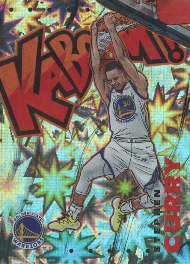2019 Panini Crown Royale Kaboom Stephen Curry #19 Basketball Card