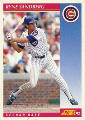 1992 Score Ryne Sandberg #200 Baseball Card