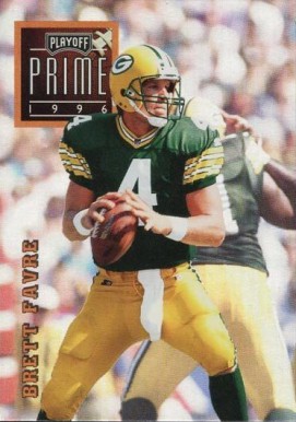 1996 Playoff Prime Brett Favre #1 Football Card