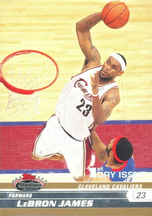2007 Stadium Club LeBron James #23 Basketball Card