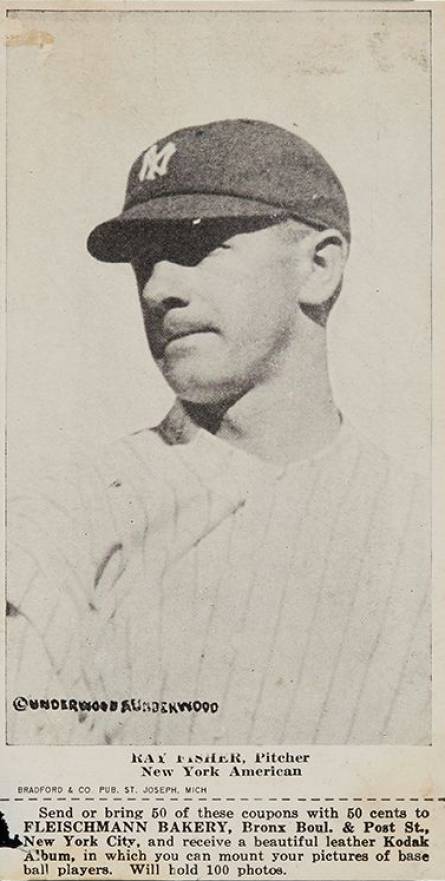 1916 Fleischmann Bakery Ray Fisher # Baseball Card