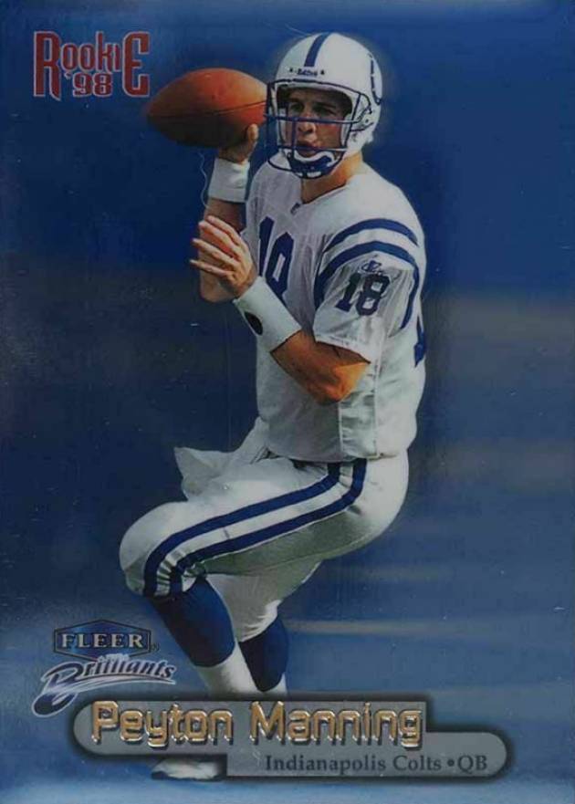 1998 Fleer Brilliants Peyton Manning #120B Football Card