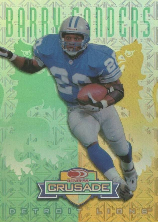 1998 Leaf R & S Crusade Barry Sanders #4 Football Card
