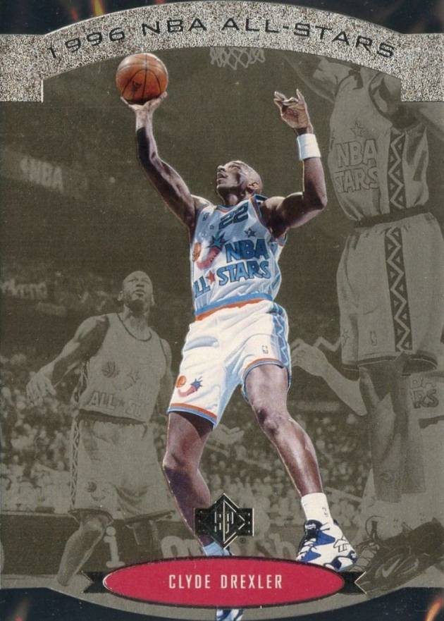 1995 SP All-Stars Clyde Drexler #AS13 Basketball Card