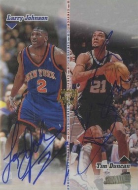 1998 Stadium Club CO-Signers Johnson/Duncan #CO10 Basketball Card