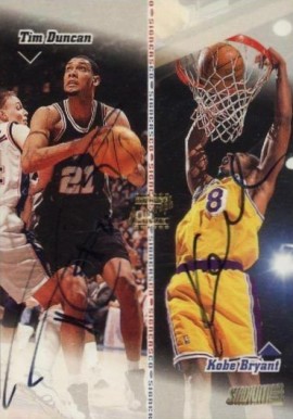 1998 Stadium Club CO-Signers Bryant/Duncan #CO1 Basketball Card