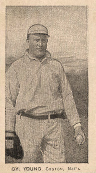 1909 C. A. Briggs Color Cy Young, Boston, Nat'l # Baseball Card