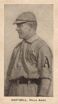 1909 CA Briggs Co. Black & White Topsy Hartsel # Baseball Card