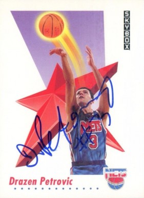 1991 Skybox Drazen Petrovic #186 Basketball Card