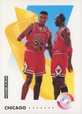 1991 Skybox Michael Jordan/Scottie Pippen #462 Basketball Card