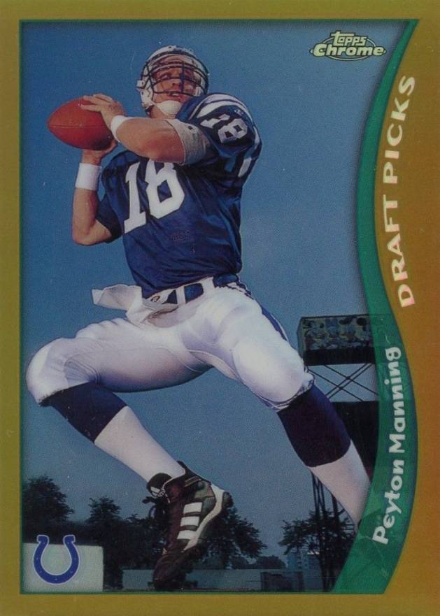 1998 Topps Chrome Peyton Manning #165 Football Card