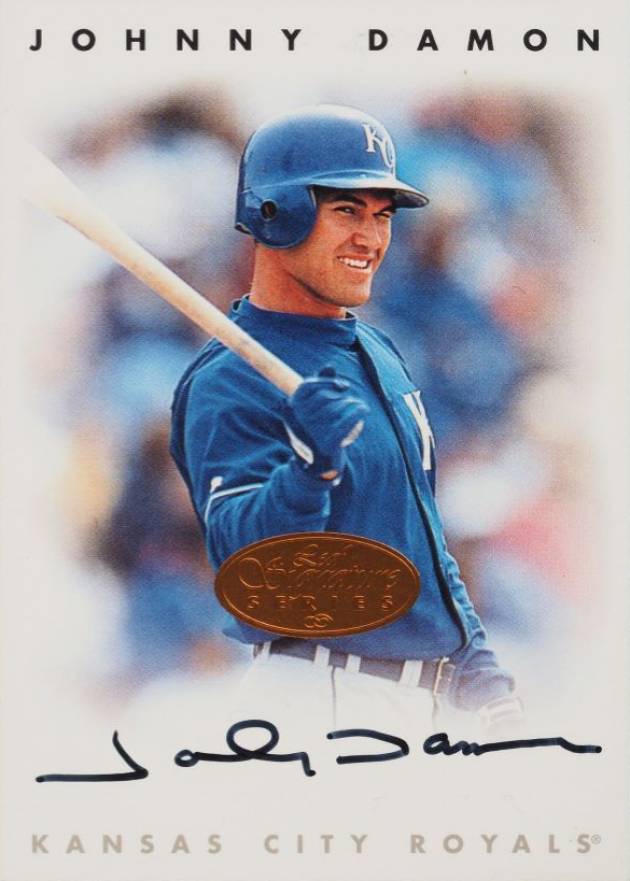 1996 Leaf Signature Autographs Johnny Damon # Baseball Card