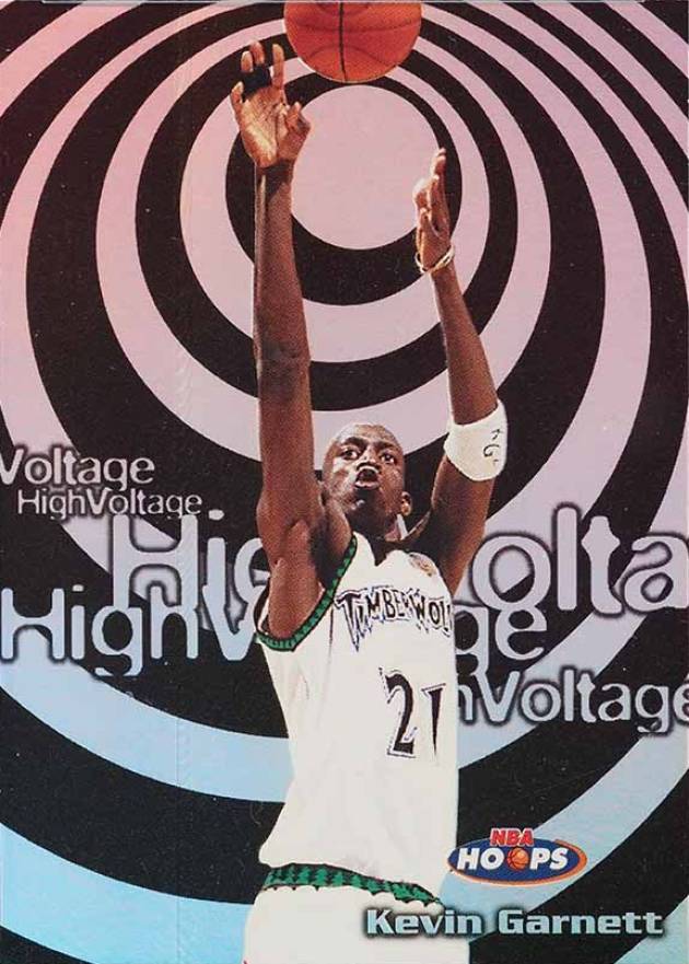 1997 Hoops High Voltage Kevin Garnett #10 Basketball Card