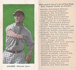 1911 George Close Candy Chance, Chicago, Nat'l # Baseball Card
