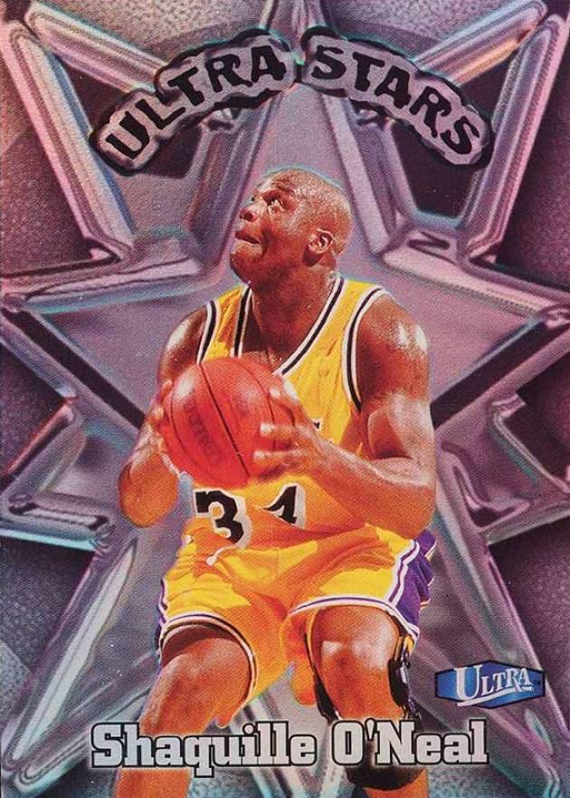 1997 Ultra Stars Shaquille O'Neal #4 Basketball Card