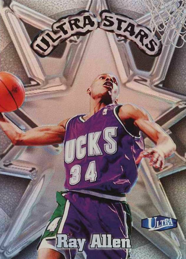 1997 Ultra Stars Ray Allen #11 Basketball Card