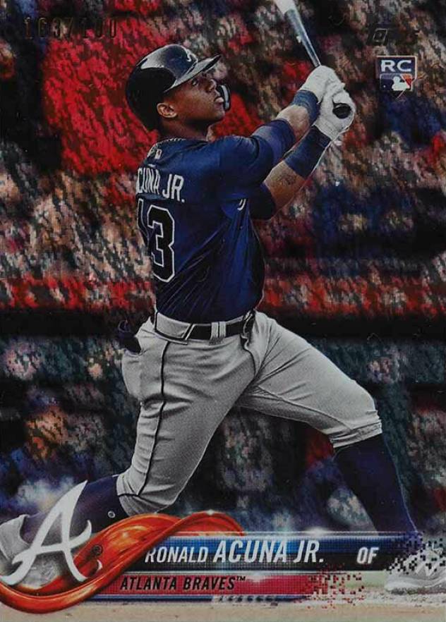 2018 Topps Complete Set Ronald Acuna Jr. #698 Baseball Card