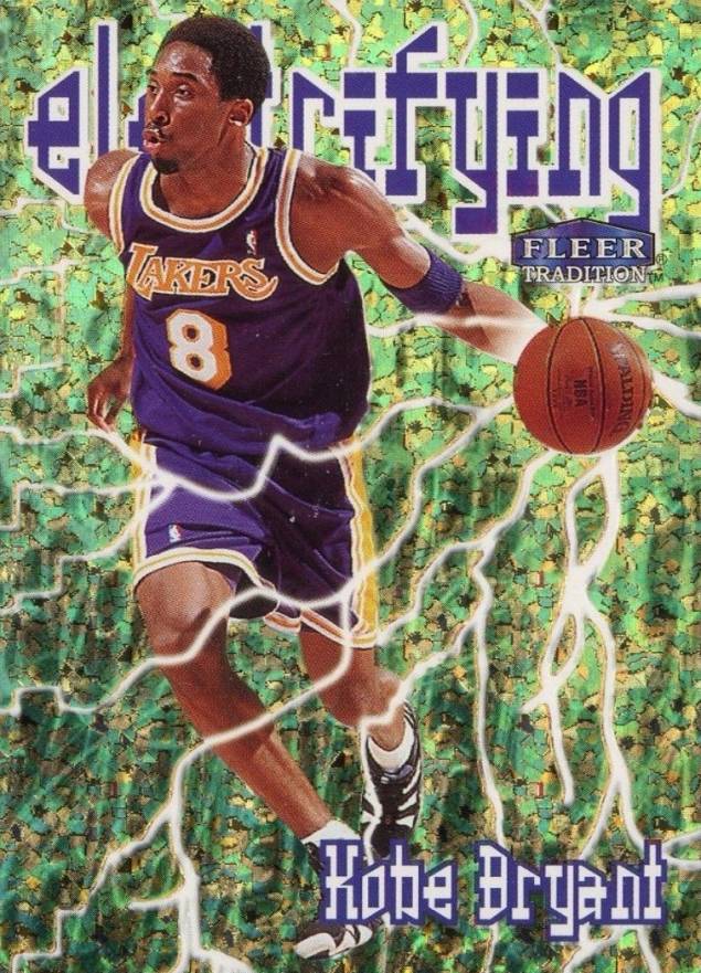 1998 Fleer Tradition Electrifying Kobe Bryant #1 Basketball Card