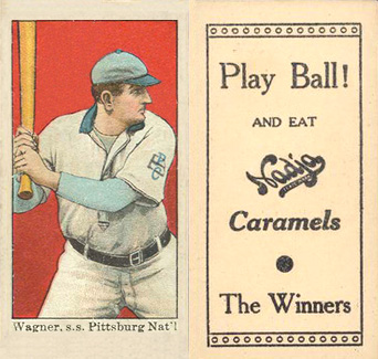 1909 Nadja Caramel Wagner, s.s. Pittsburg Nat'l # Baseball Card
