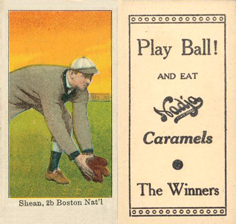 1909 Nadja Caramel Shean, 2b Boston Nat'l # Baseball Card