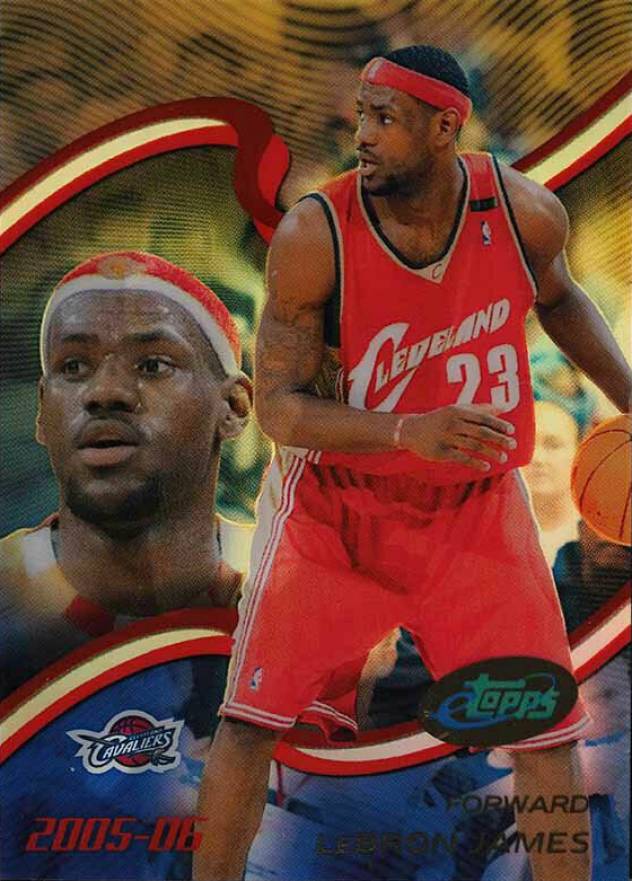 2005 E-Topps LeBron James #5 Basketball Card