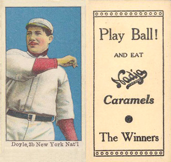 1909 Nadja Caramel Doyle,2b New York Nat'l # Baseball Card