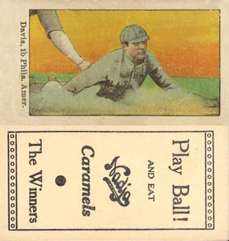 1909 Nadja Caramel Davis, 1b Phila. Amer. # Baseball Card