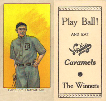 1909 Nadja Caramel Cobb, c.f. Detroit Am. # Baseball Card