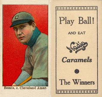 1909 Nadja Caramel Bemis, c. Cleveland Amer. # Baseball Card