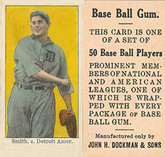 1909 Dockman & Sons Smith, c. Detroit Amer. # Baseball Card